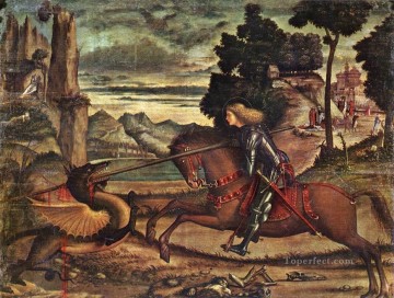 ヴィットーレ カルパッチョ Painting - 聖ジョージとドラゴン 1516 ヴィットーレ カルパッチョ